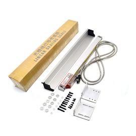 TOAUTO Digital Readout 2 Axis 3 Axis DRO Display Linear Scale 450mm 18" Precision 5um for Bridgeport/Knee Milling Lathe EDM Mill Machine