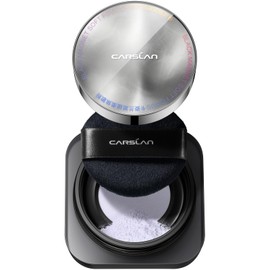 CARSLAN 2.0 Black Magnet Soft Focus Make Up Powder, Waterproof Loose Setting Powder, 24H Longlasting, Oil Control, Talc-Free Face Powder, 02 Light Purple For Oily Skin, 0.28Oz