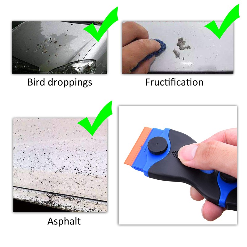 Kare & Kind 2X Double-Edged Razor Scraper - Plastic and