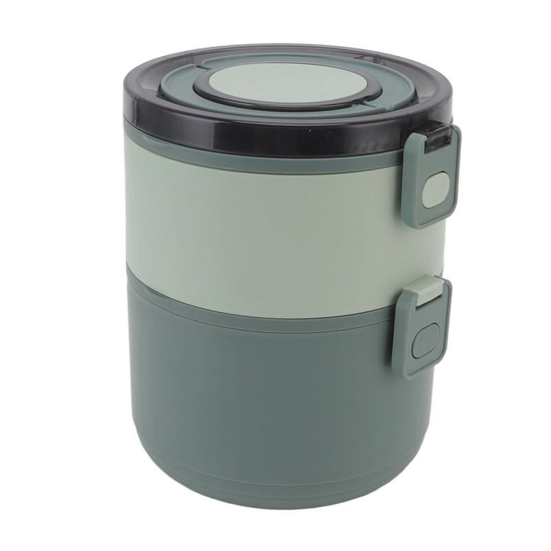 Stackable Lunch Box 1600ml Dual Layers Stainless Steel BPA Free