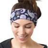 RiptGear Stretch Sport Headband for Women (Purple Paisley) — Made