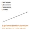 sourcing map Spiral Drill Bit Extra Long High-Speed Steel 5