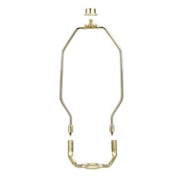 Lamp Harp Holder, 7 Inch Polished Brass Detachable Harp for Table and Floor Lamps 2Pcs