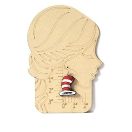 Azusa Sun Cute Red White Cap Dangle Earrings Back-to-school Wooden Earrings Teachers' Day Jewelry Gifts for Women Teacher