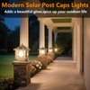 SLAWA Outside Housing Post Lighting Fixtures 9.8In Solar Post Caps