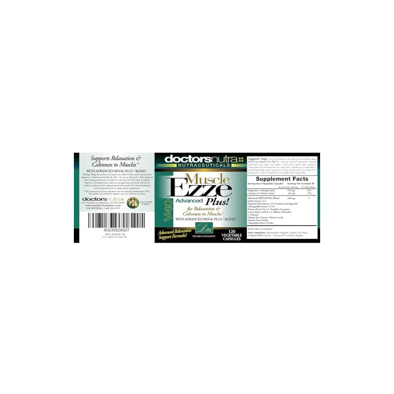 Doctors Nutra Nutraceuticals Muscle Ezze Plus - Day or Night