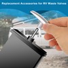 BOXOB 2 Packs RV Waste Water Valve Handles Compatible with