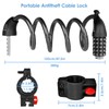 Bicycle Lock with Combination Code 120 cm / 12 mm