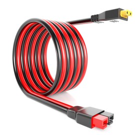 Lusperi 10AWGXT60 Female to Anderson Connector Cable Anderson to XT60 Plug Adapter Compatible with RC Battery/Solar Portable Power Power Station/Portable Solar Panel(Cable Length 6.6ft)