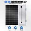 ECO-WORTHY 100W Solar Panel with Upgraded Pull-Out Bracket, Simple Installation
