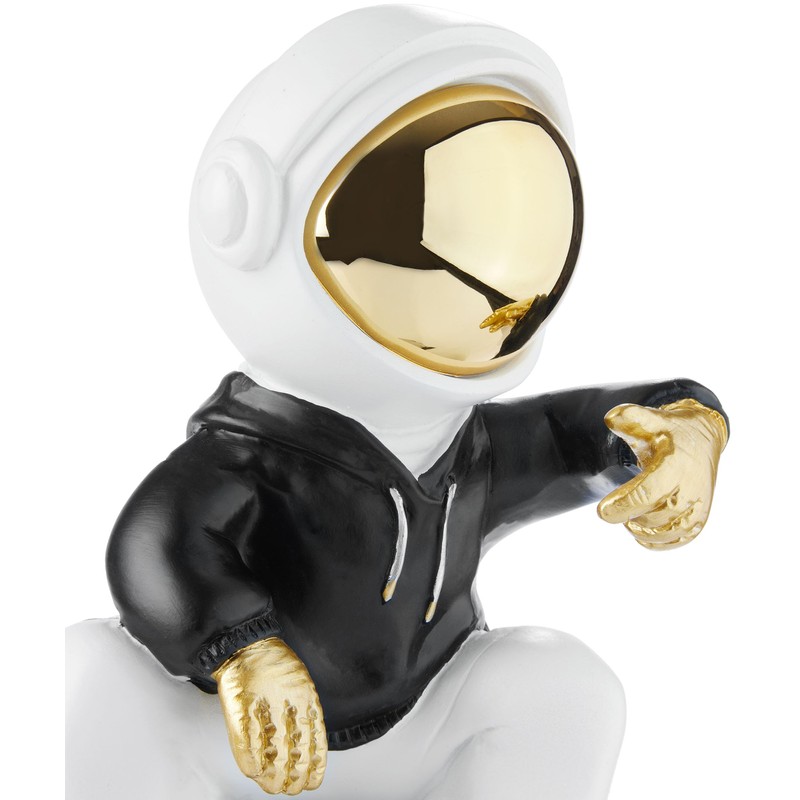 BRUBAKER Decorative Astronaut Sitting on the Moon in Cool Pose
