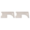 2 PCS Firefighter Door Opener Tool 0.7mm Thick Multifunctional Stainless