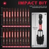 21-Piece 2.5" Hex Head Allen Wrench Drill Bit Set, 1/4"
