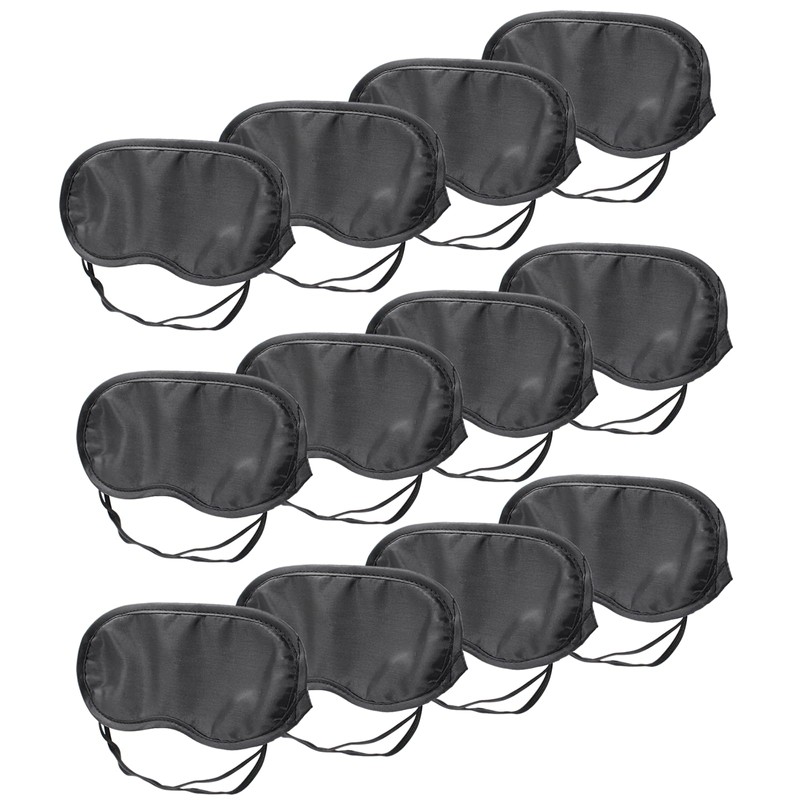 Coufce 12 PCS Satin Games Sleep Mask Eye Mask Sleep