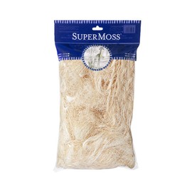 SuperMoss (29974) Natural Sisal Fiber Strands | Decorative Basket Filler, Gift Box Shred, Craft Twine & Vase Decor | Perfect for Cat Toys, Indoor Plants, and Floral Arrangements, 200 Cu in, Natural