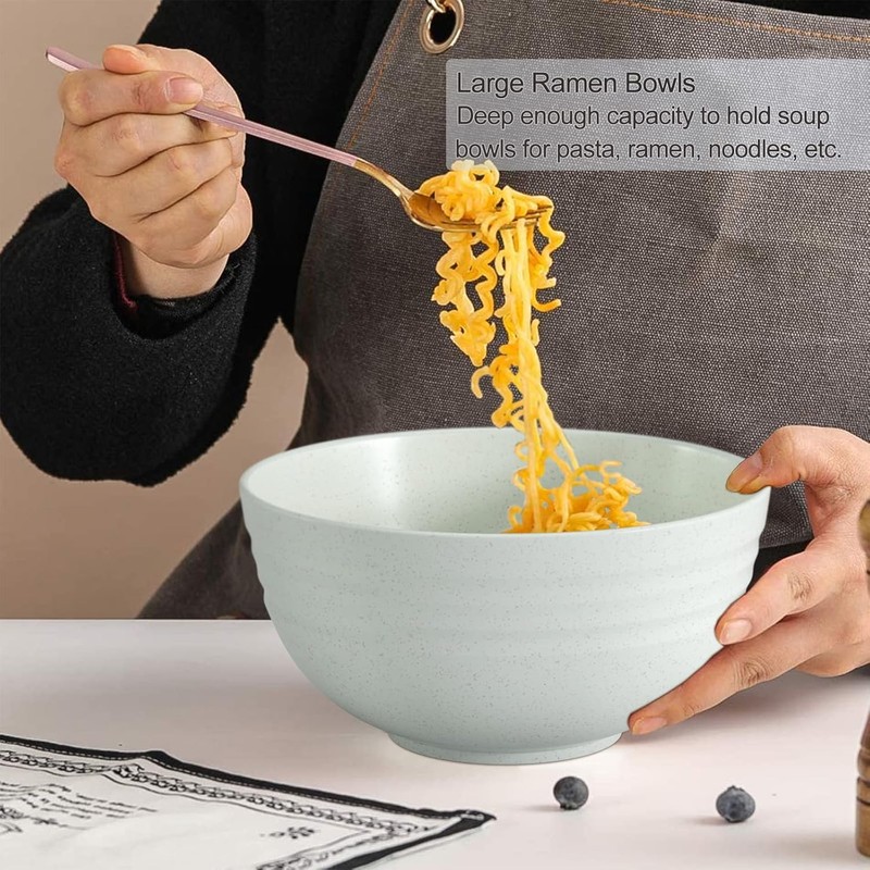 Homestockplus 【Non Ceramic】 68 Oz Salad Bowls,Large Serving Bowls 6