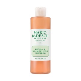 Mario Badescu Henna & Seamollient Hair Shampoo for Men & Women - Moisturizing Shampoo with Seaweed, Glycerin and Lemongrass Extracts - Adds Volume and Enhances Hair Tone & Natural Highlights, 8 Fl Oz