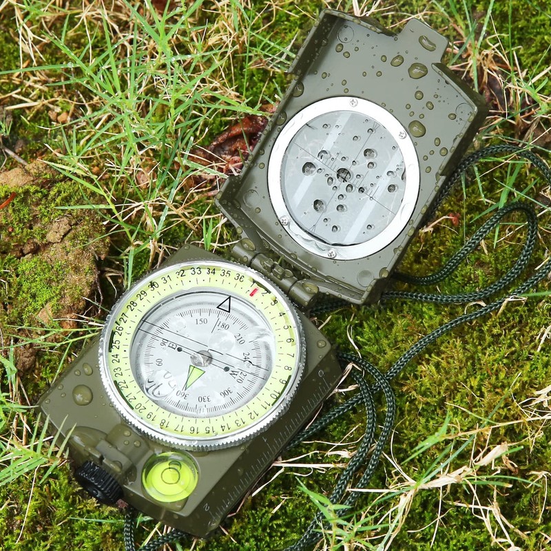 Roobuck Survival Military High-Precision Compass with Waterproof Shakeproof Emergency Luminous