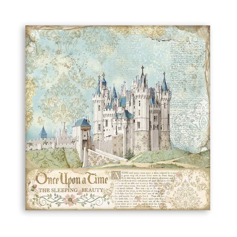 Stamperia International Scrapbooking Pad-Double Face-Sleeping Beauty, Various, 12 x 12