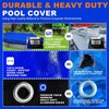 18x34 ft Oval Pool Cover for Above Ground Winter Pool,Rectangle