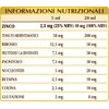 Dr Giorgini Integratore Alimentare, Zinco Olimentovis Liquido Analcoolico - 200