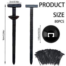 CWENDANER Universal Nylon Kabelbinder Schnalle (50/80/100/120/150/200 Stück) Robuste Schnell selbstsichernde Nylon fixierung für Industrie, Auto Haushalt (100)