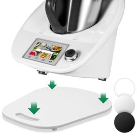 Ticanros Premium Quick Moving Board for Thermomix TM6 TM5 Acrylic Sliding Board for Thermomix Vorwerk Food Processor TM6 Accessories Underlay Board, White