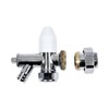 15mm x 1/2 Lockshield Angled Radiator Valve with Drain Off