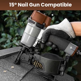 Decorex Hardware Coil Roofing Nails 1-1/4" x 0.120 – Electro Galvanized 15° Smooth Shank Wire Coil Nails for Roofing Nail Gun, 720 Count (6 Coils)