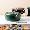 Japanese Tempura Nonstick Deep Fryer Pot with Thermometer, 4.3L/11in