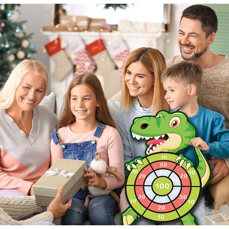 76cm Kids Dart Board Set, Dinosaur Toys for Kids Dart