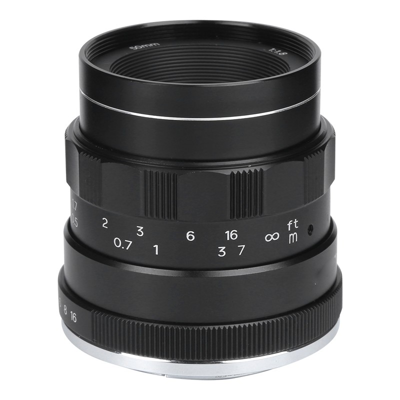 NEWYI 50mm F1.8 M4/3 Mount Large Aperture Portrait Manual Lens