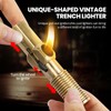 CHOICEDC Vintage Trench Lighter, Cool Lighters, Novelty Copper Pipe Lighter