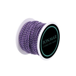 BON.MAR Dyneema Coated Line Sk 75, 50 m Spool, Purple Grey Inserts, Diameter 1.5 mm