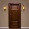 Vesici Candle Sconces Set of Two Metal Wall Candle Holder