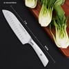 KALAVINKA 7 Inch Santoku Knife, German Stainless Steel, Razor Sharp