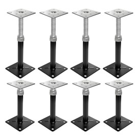 8-Piece House Floor Jacks - Leveling, 5000lb Bearing 11"-16" Adjustable Steel Supports Floor Jack，be Useful for Crawl Space Jacks,Temporary Load Bearing