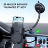 Qifutan Cell Phone Holder for Car Phone Mount Long Arm