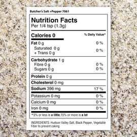 The Spice Lab No. 61 - Premium Gourmet Butcher's Salt & Pepper Blend - Kosher Gluten Free All Natural Brand - 5.9oz. Shaker Jar - 3 Pack