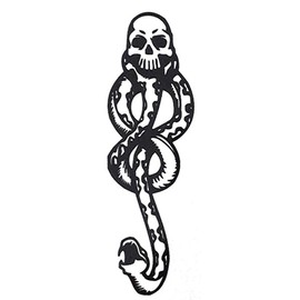 10 Sheets Magic Death Eaters Dark Mark Mamba Snake Temporary Tattoo for Costume Party - Color: 20pcs
