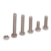 200PCS Hex Bolts Screw 304 Stainless Steel Anti Oxidation Metric