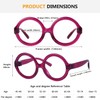 GTSY Round Reading Glasses with Screwless Spring Hinges Metalless 6