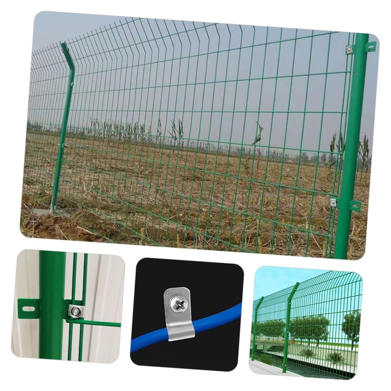 VICASKY 200 Sets Heavy Duty Stainless Steel Wire Fence Clamp