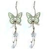 DARO DEKO Wooden Hanging Butterfly with Bow 45 cm Green