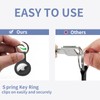 BuFan Airtag Holder with Keychain and Lock, [4 Pack] Funda