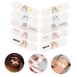Healvian 60 Sheets Cartoon Cute Plasters Wounds Protector Patch Blood Sticker Woven Breathable Bandages Hemostatic Woundplast Pipeline Stickers Medical Glue Child
