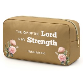 Christian Women Makeup Bag Inspirational Religious Gifts Inspirational Cosmetic Bag for Wife Mother Female Coworker Encouragement Gift Birthday Ideas for Her Friends