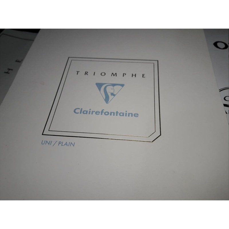 Clairefontaine "Triomphe" Stationery Tablet, Blank, A5 (5.75" x 8.25")