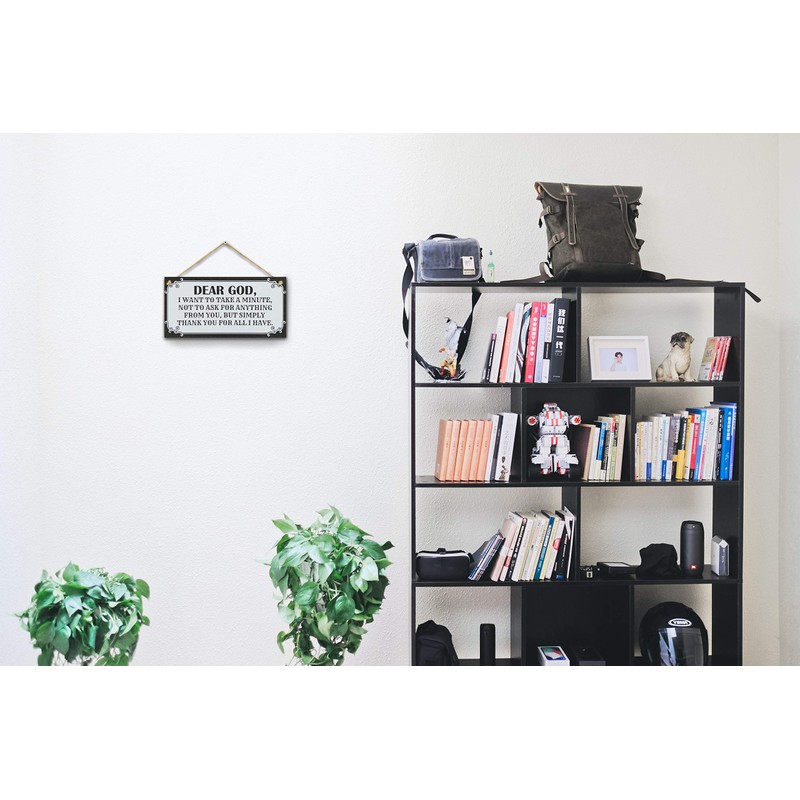 CARISPIBET Dear God home signs decorative kitchen signs living room