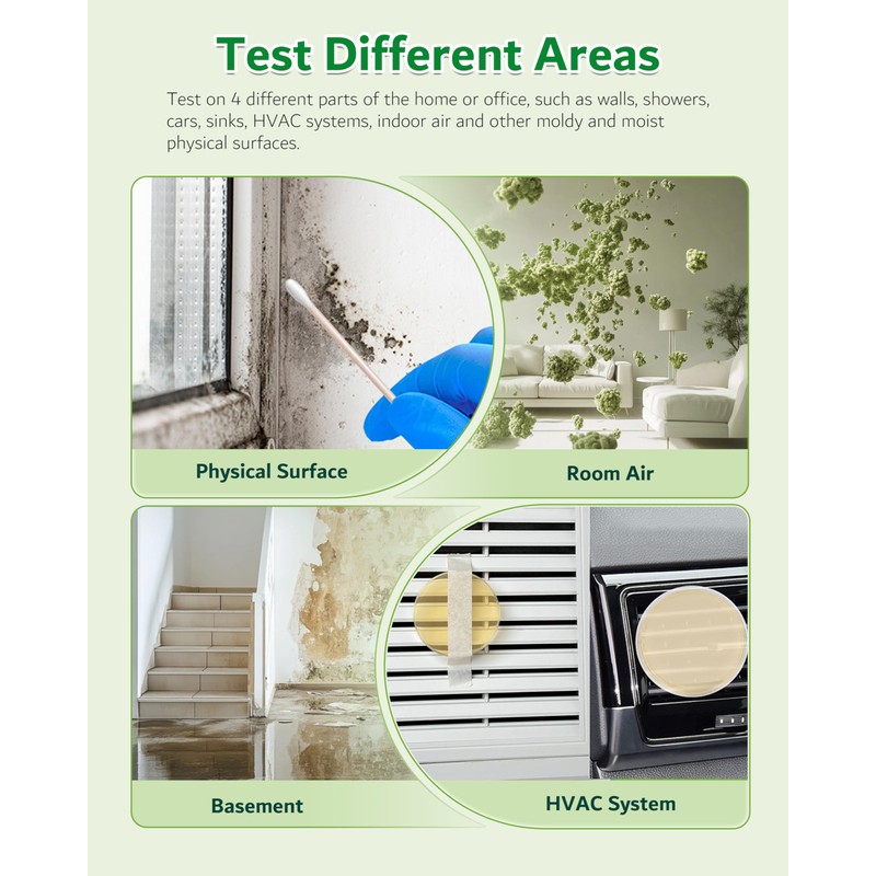 Mold Test Kit for Home, 8 Detection Tests for HVAC,